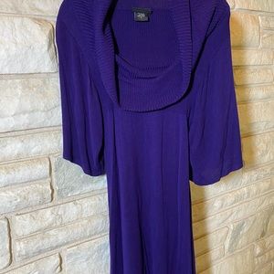Cowl neck Body Con Dress Flutter Sleeves